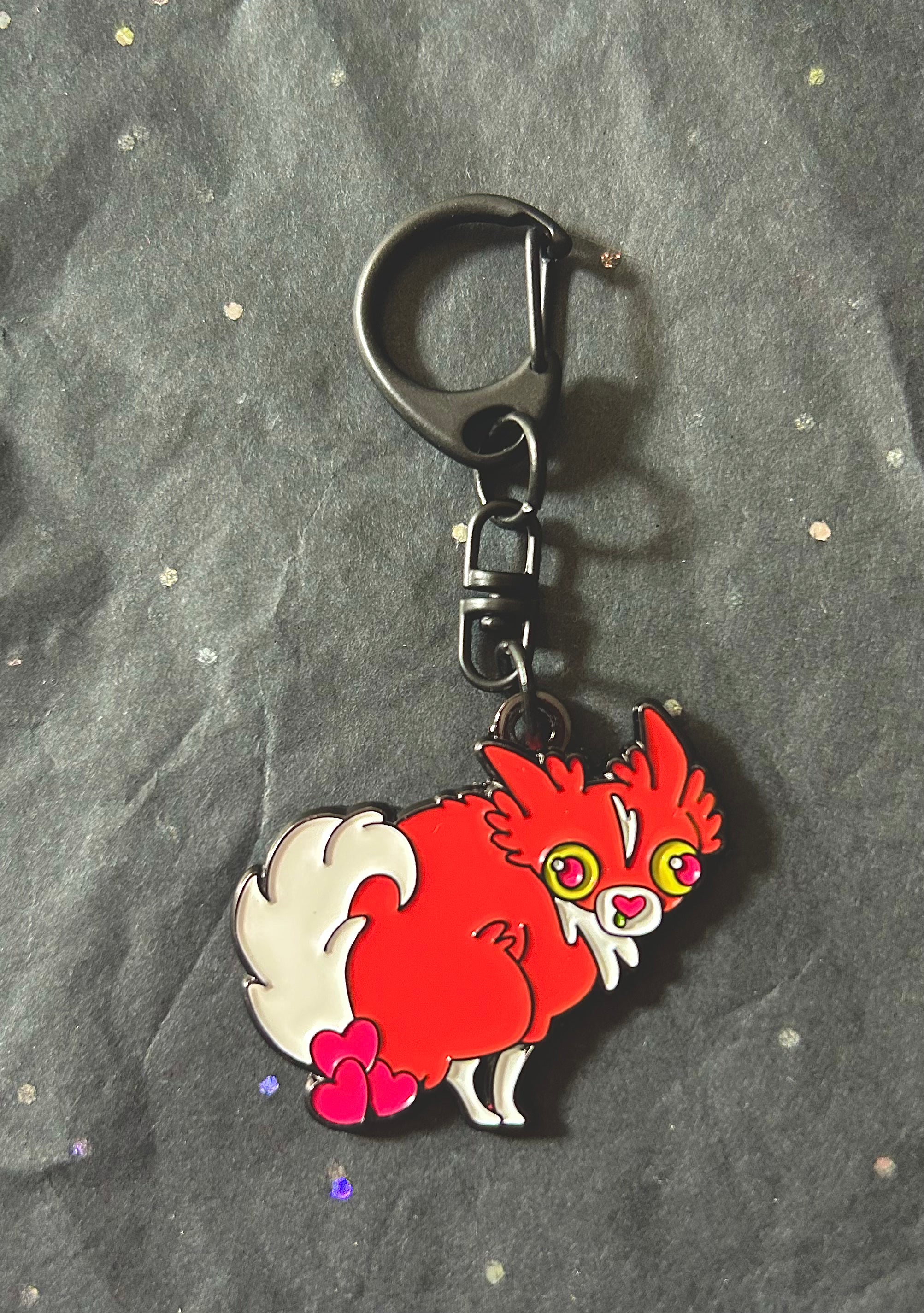 Stress pooping keychain