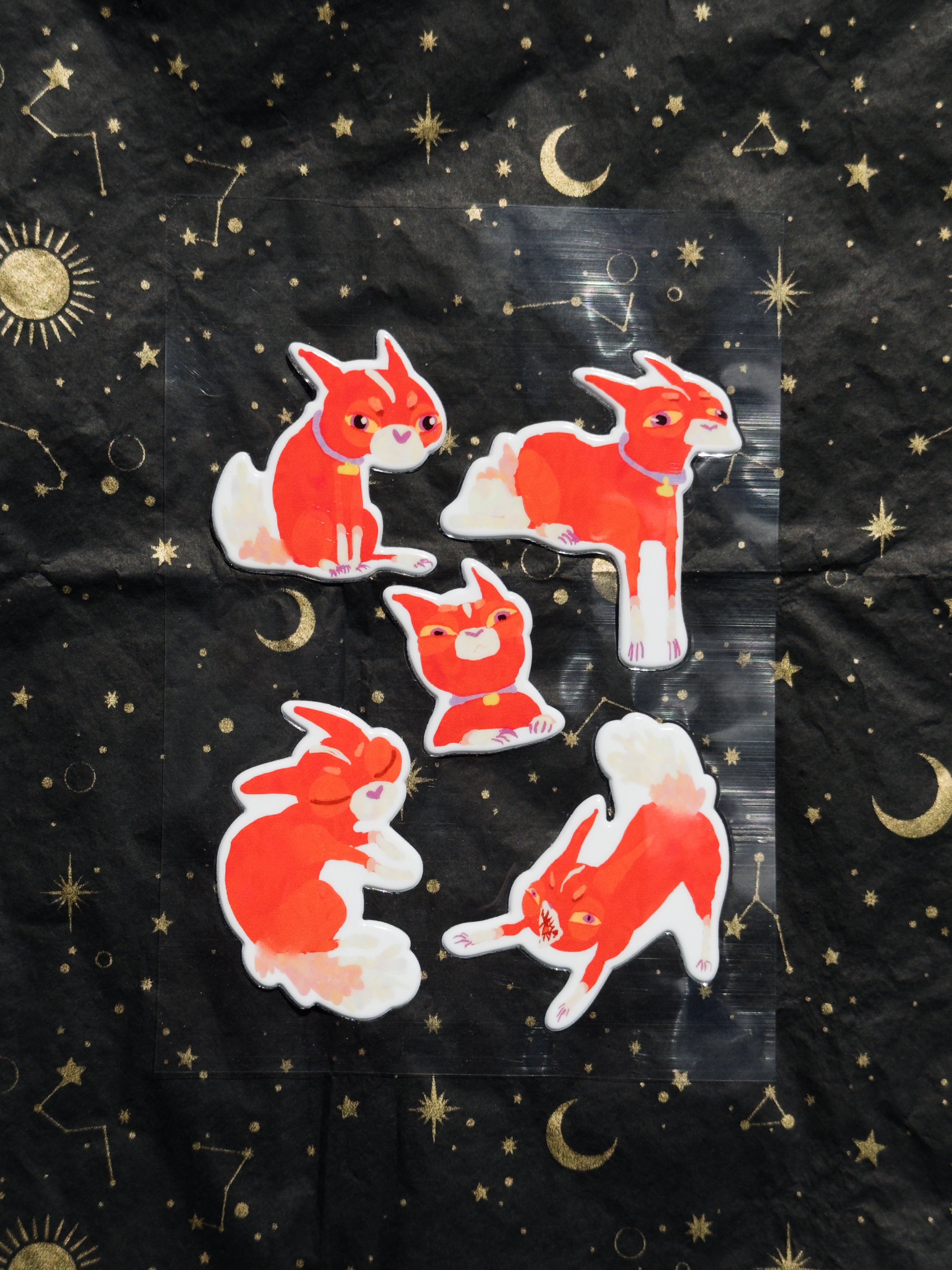 Daily mood puffy sticker set